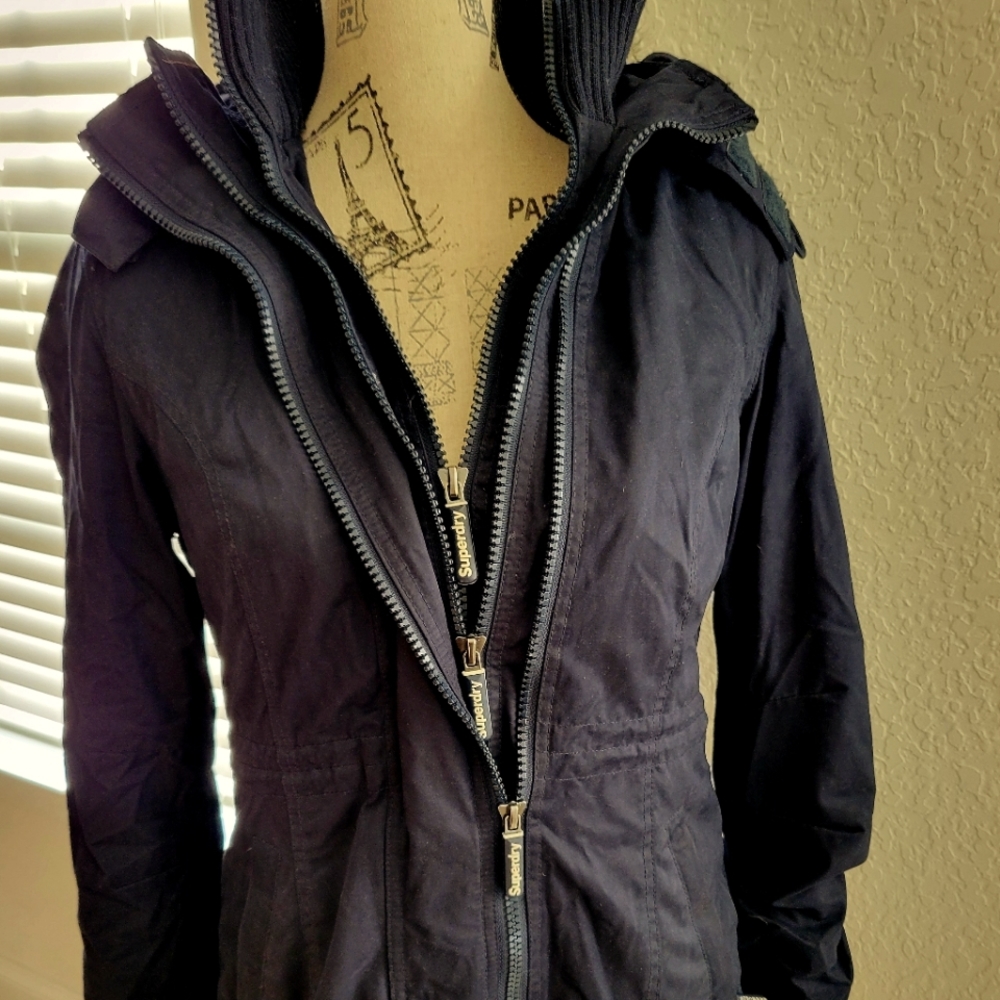 Superdry The Windparka, medium, navy blue